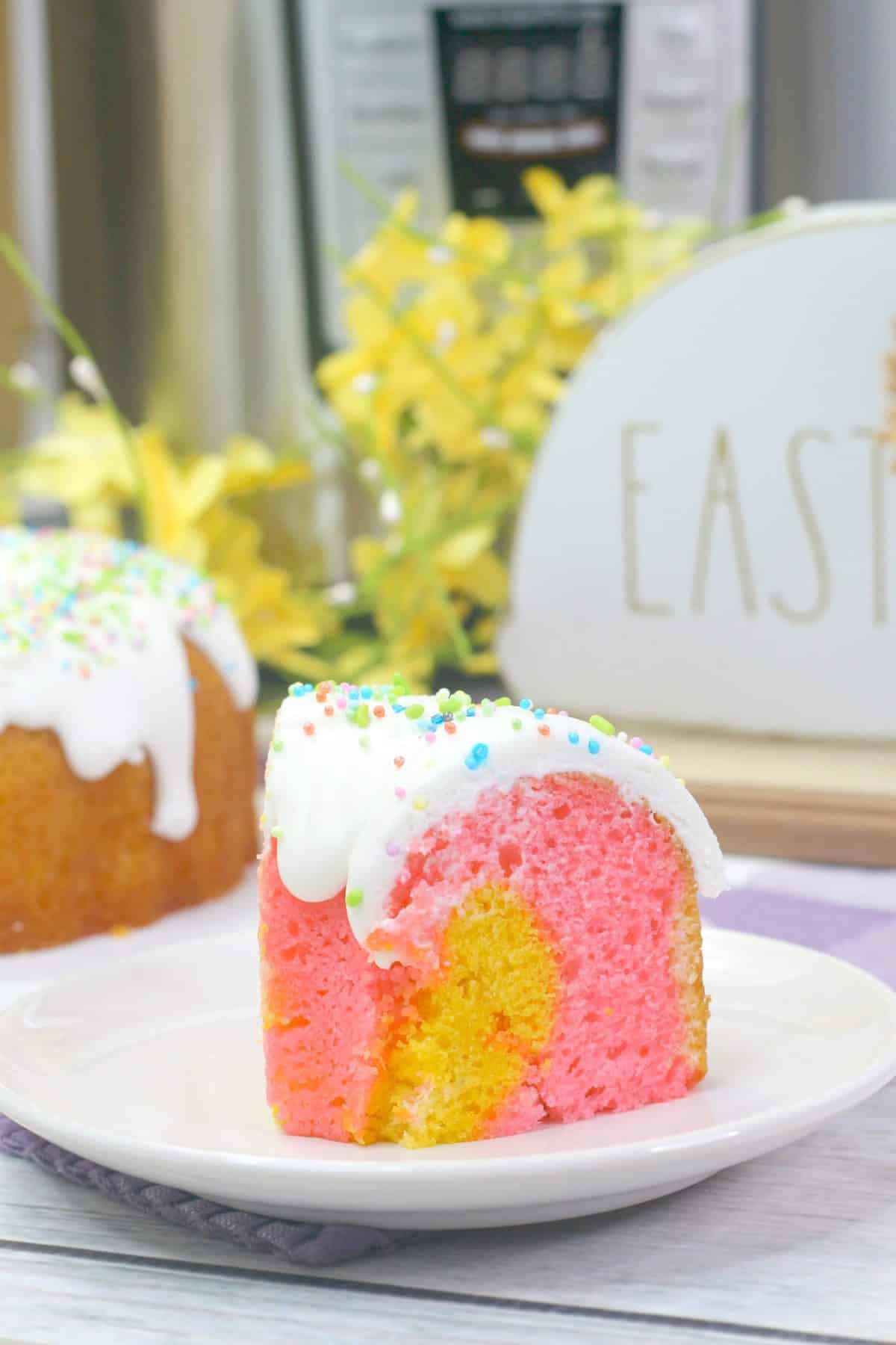 Instant Pot Rainbow Bundt Cake  Instant pot recipes, Bundt cake