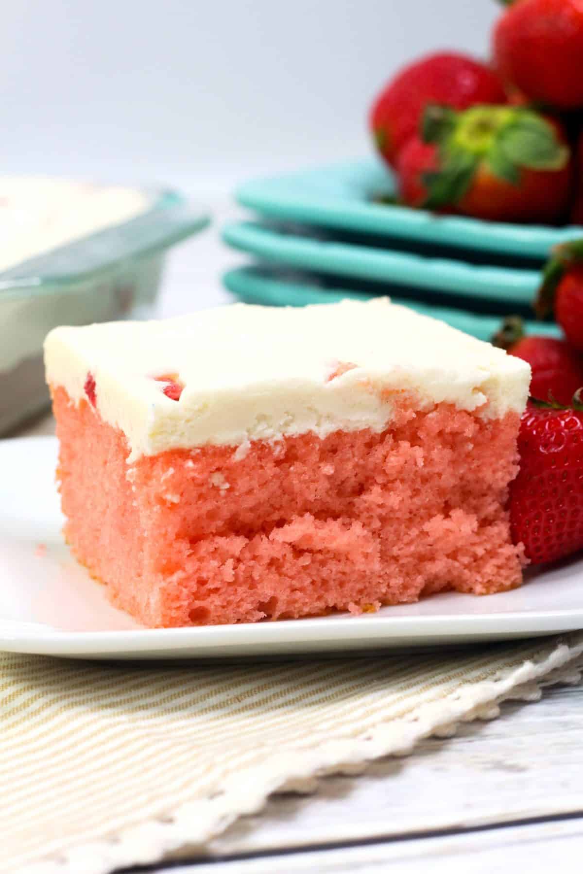 Strawberry Sheet Cake, strawberry cake