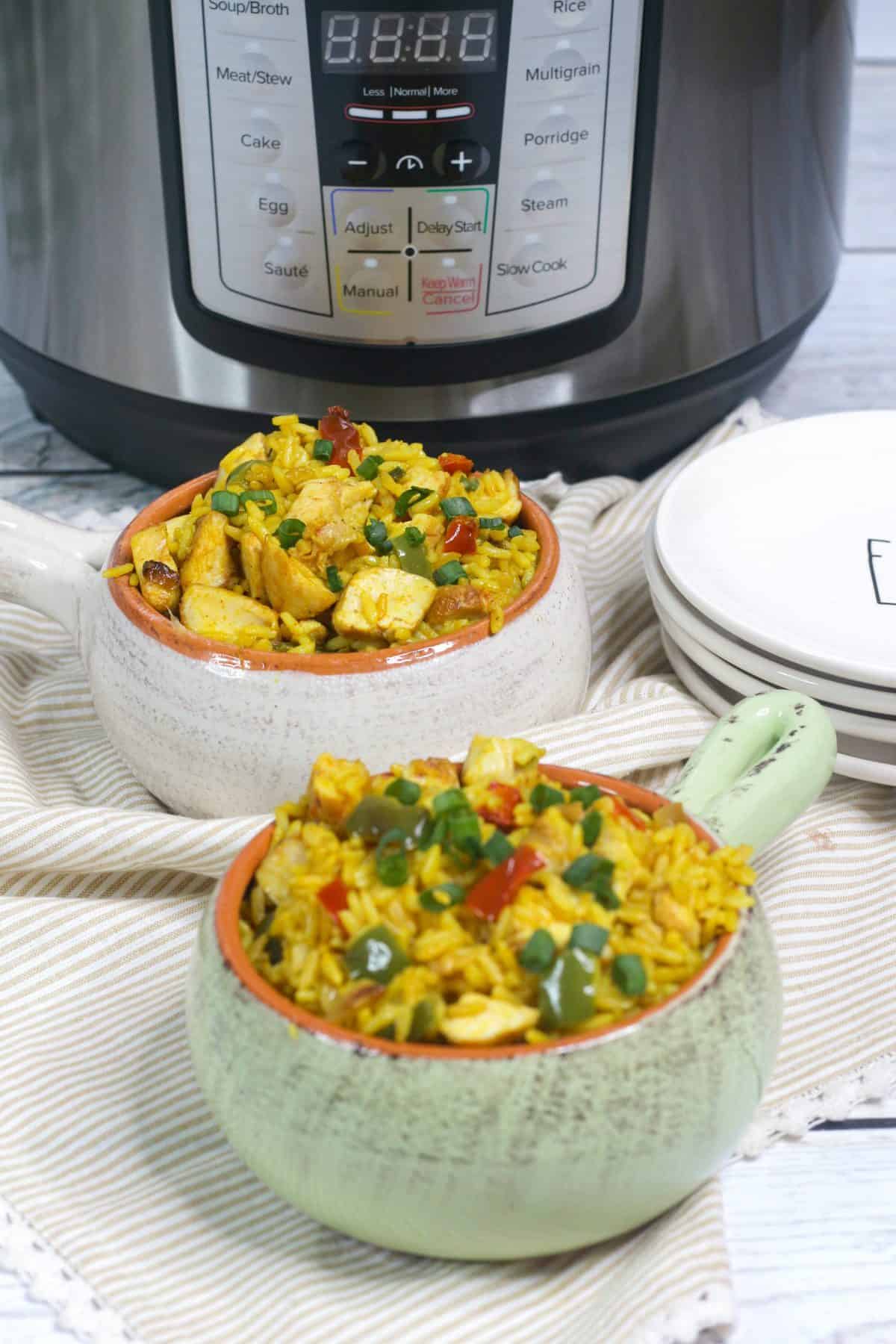 arroz con pollo, instant pot chicken and rice recipe