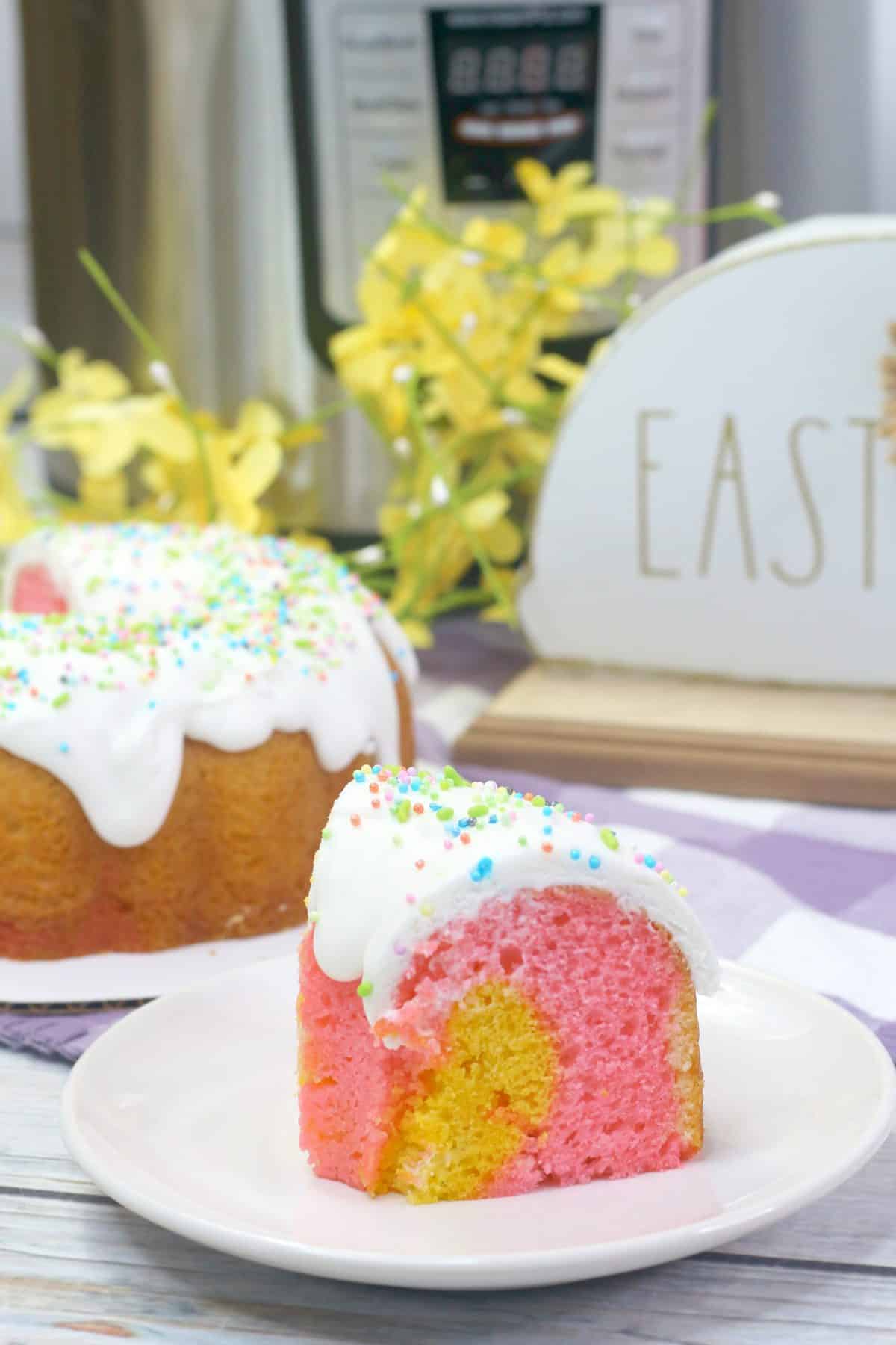 bundt cake, Instant Pot Bundt Cake