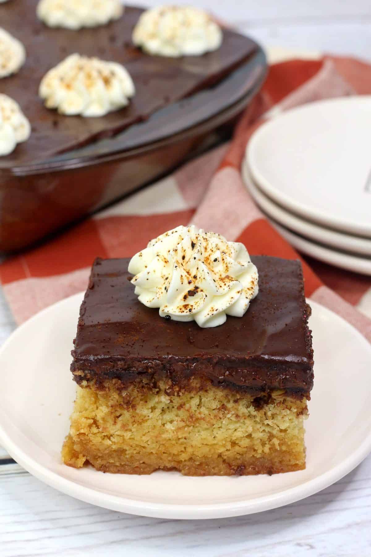 cuppa joe caramel cake ,mocha poke cake