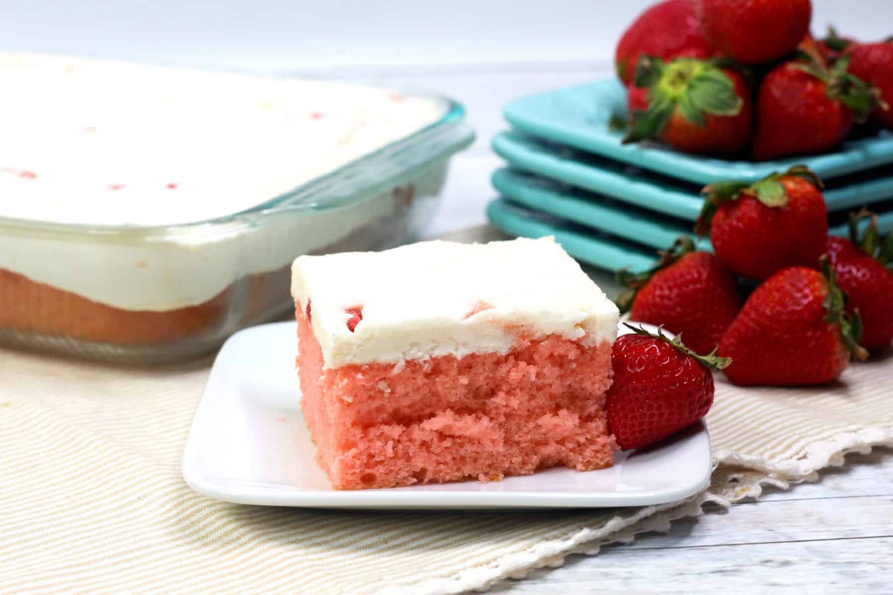 easy strawberry cake, strawberry cake