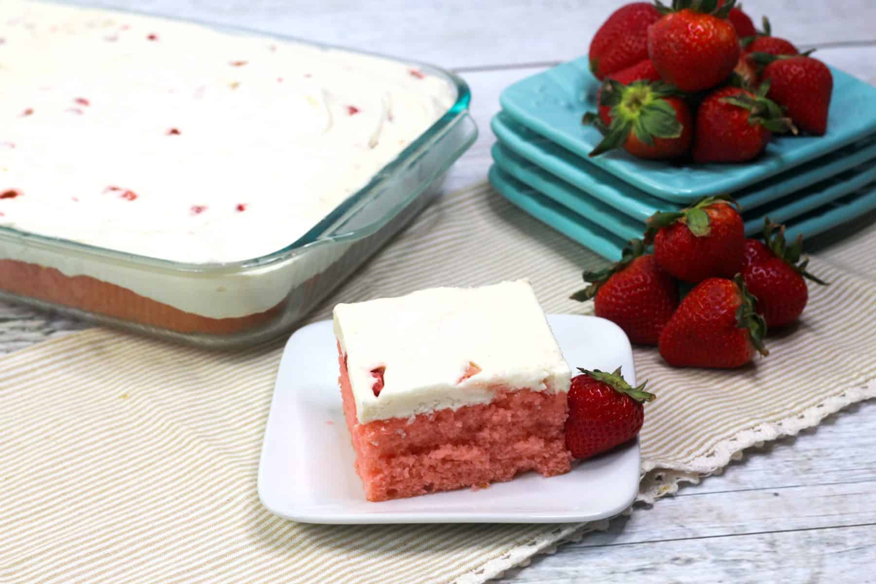 easy strawberry cake, strawberry cake