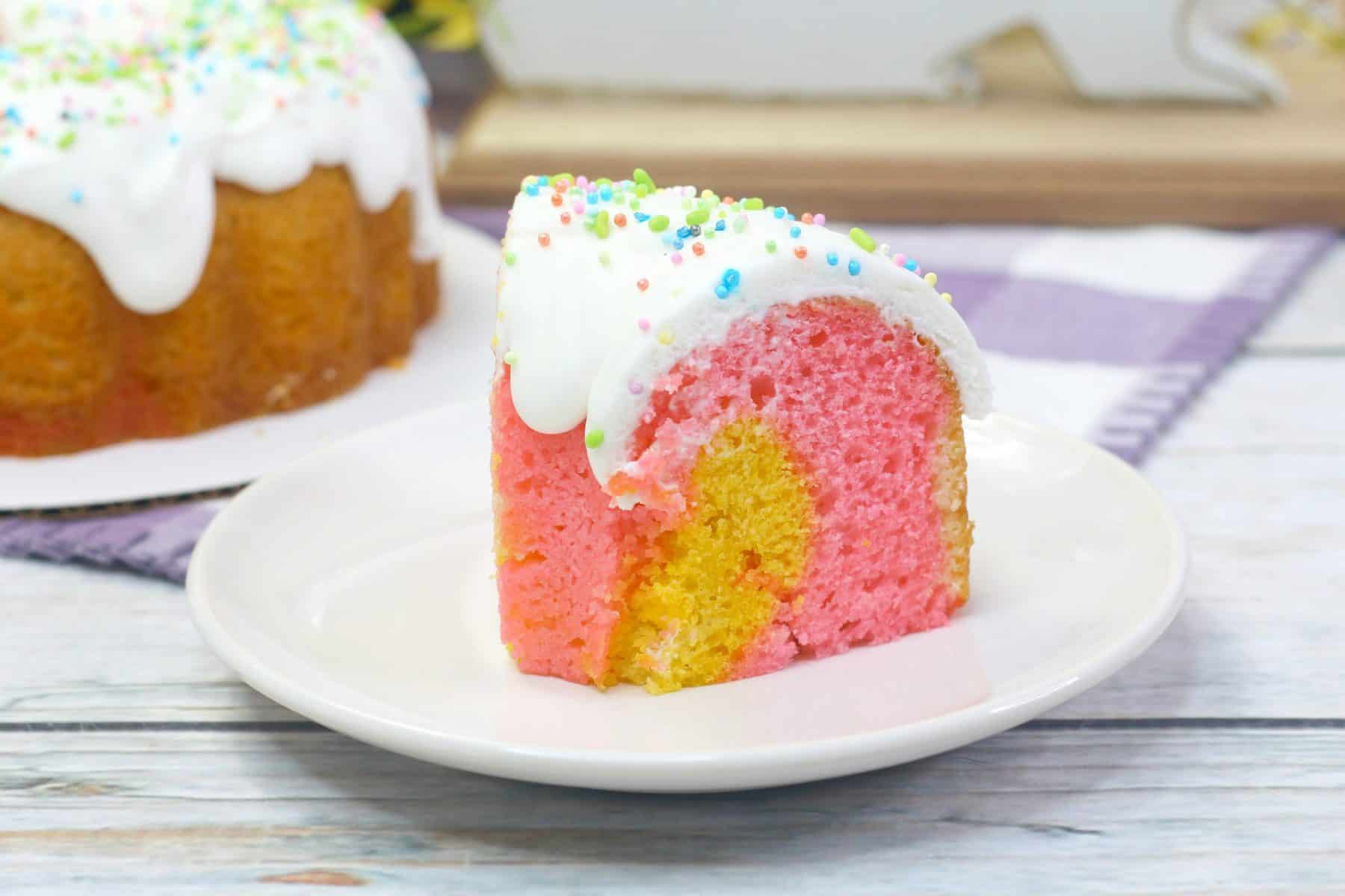 homemade spring bundt cake, bundt cake