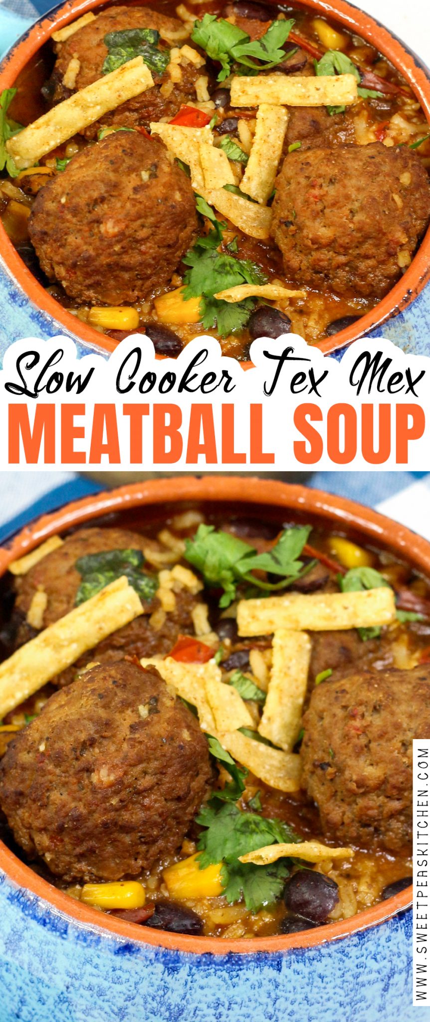 Slow Cooker Tex Mex Meatball Soup Recipe Sweet Pea's Kitchen