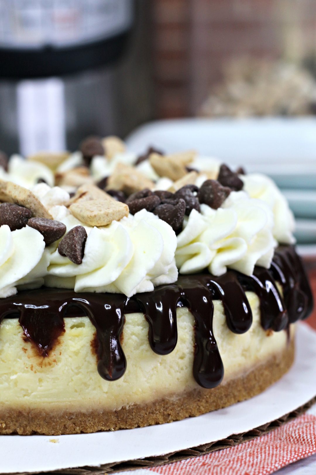 s'mores cheesecake, Instant Pot cheesecake s'mores recipe