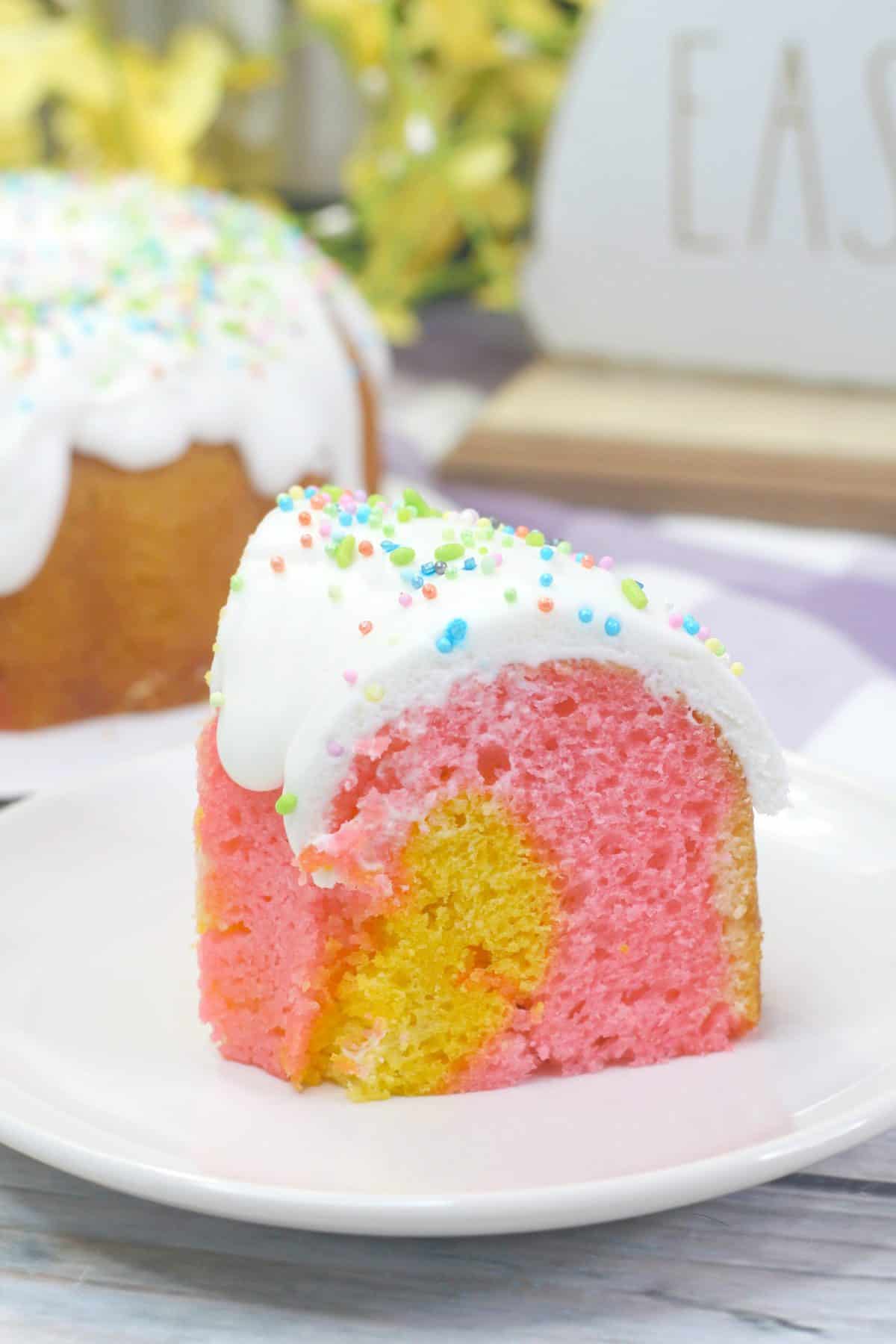 spring bundt cake, homemade spring bundt cake