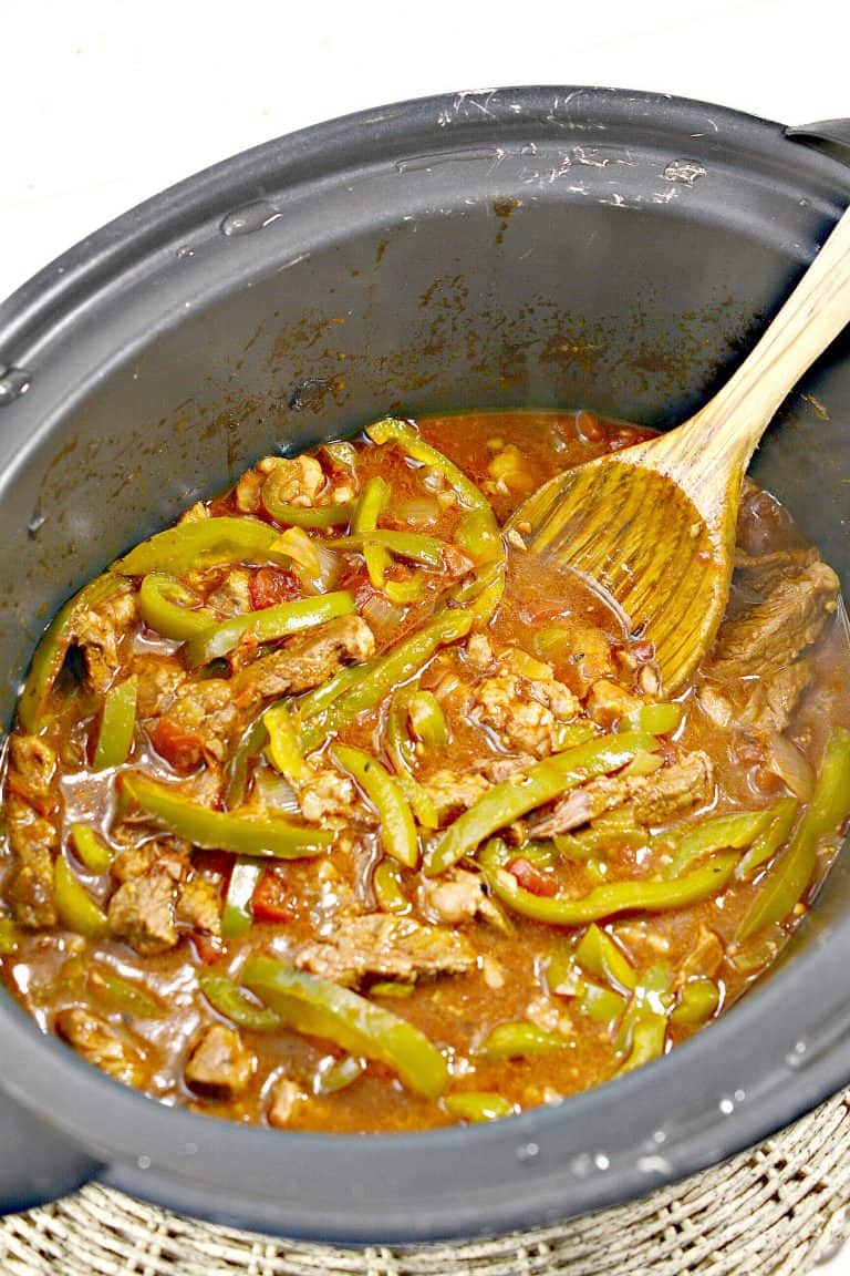 Crockpot Pepper Steak Sweet Pea's Kitchen