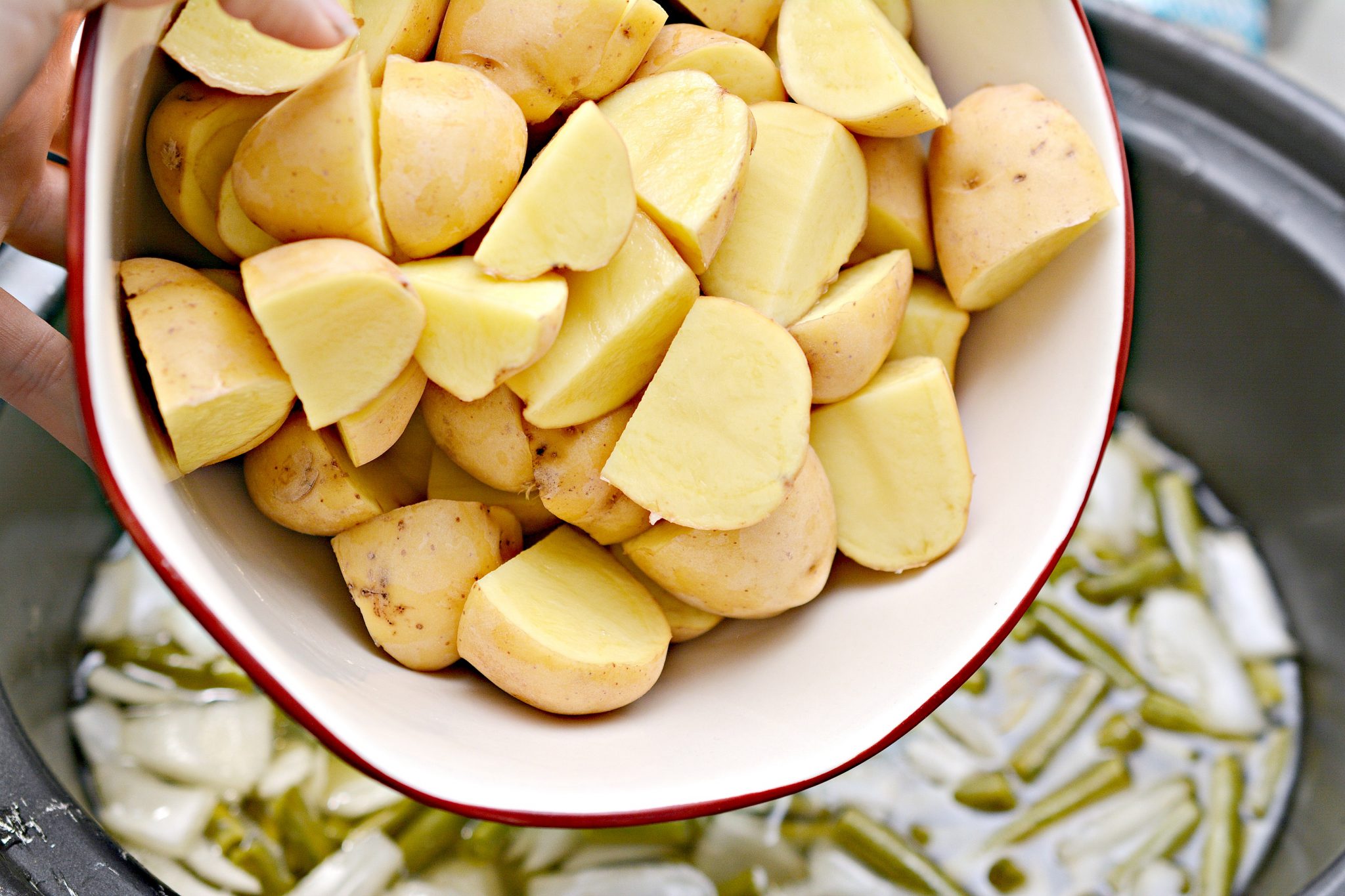 Slow Cooker Ham, Green Beans and Potatoes Sweet Pea's Kitchen