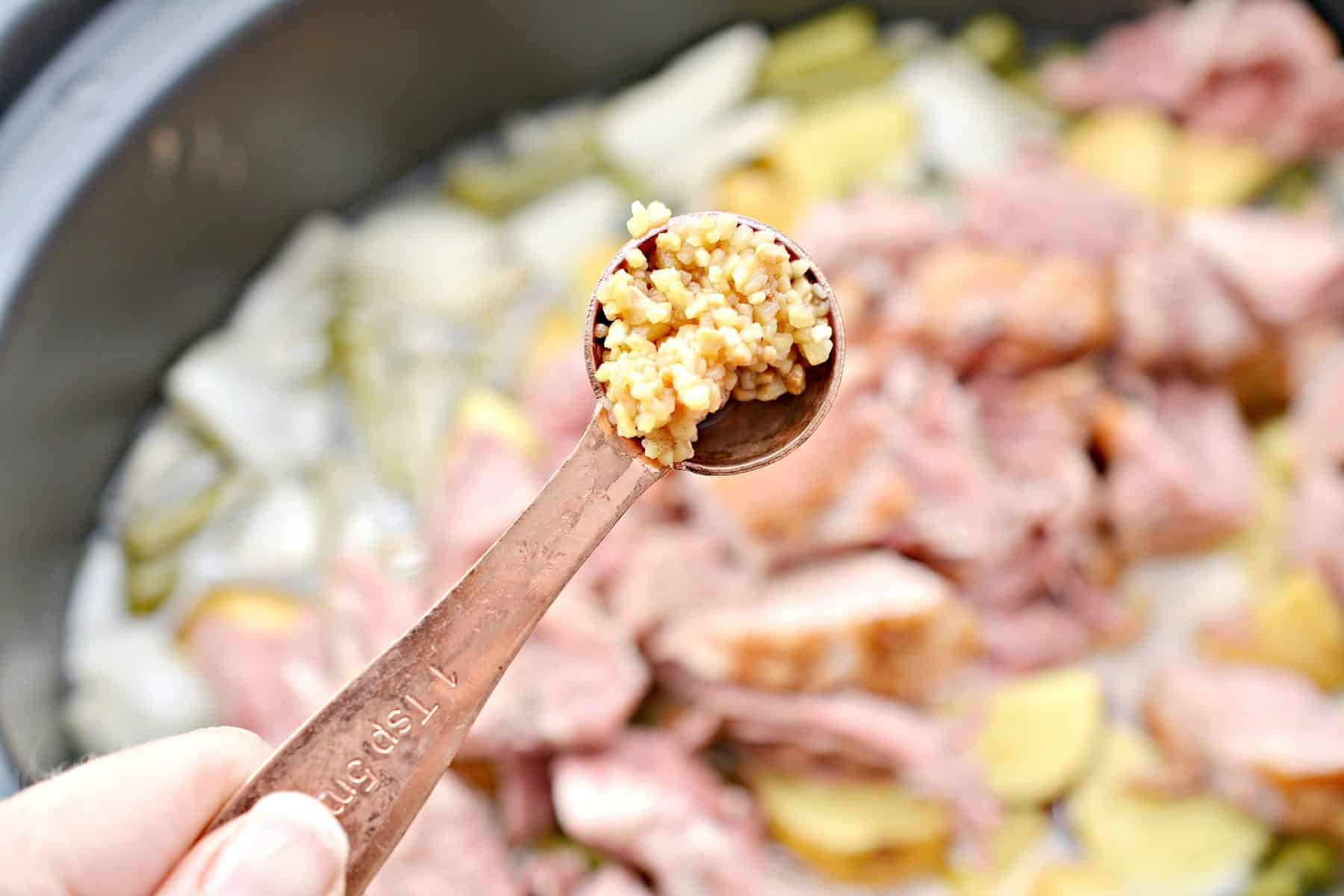 Slow Cooker Ham, Green Beans and Potatoes - Sweet Pea's Kitchen