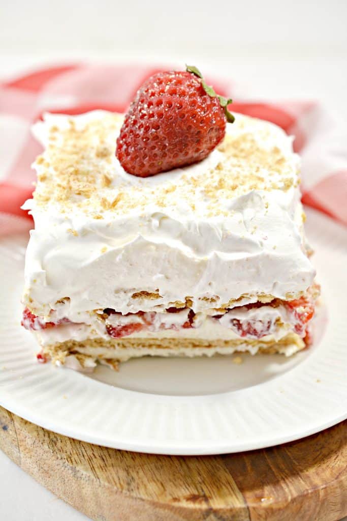 Strawberry Cream Cheese Icebox Cake - Sweet Pea's Kitchen