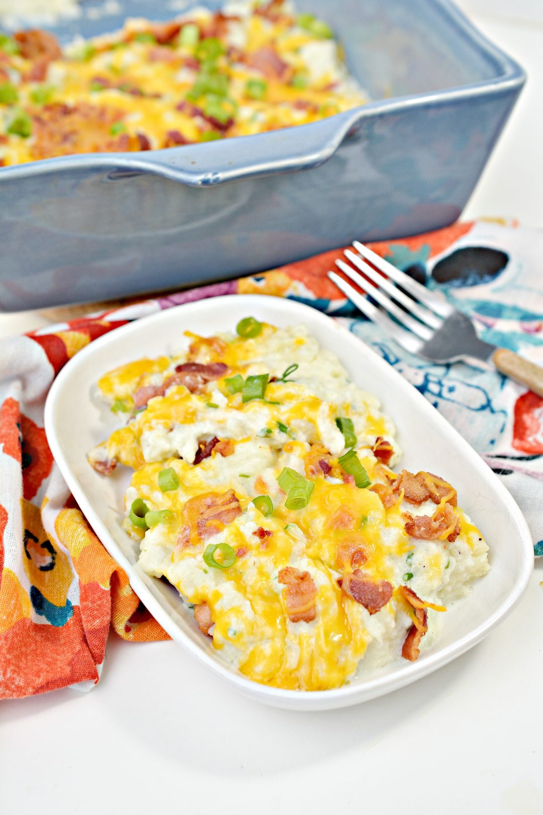 Creamy Loaded Cauliflower Bake - Sweet Pea's Kitchen