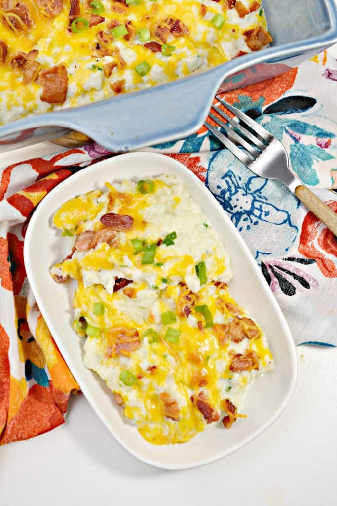 Creamy Loaded Cauliflower Bake Sweet Pea's Kitchen