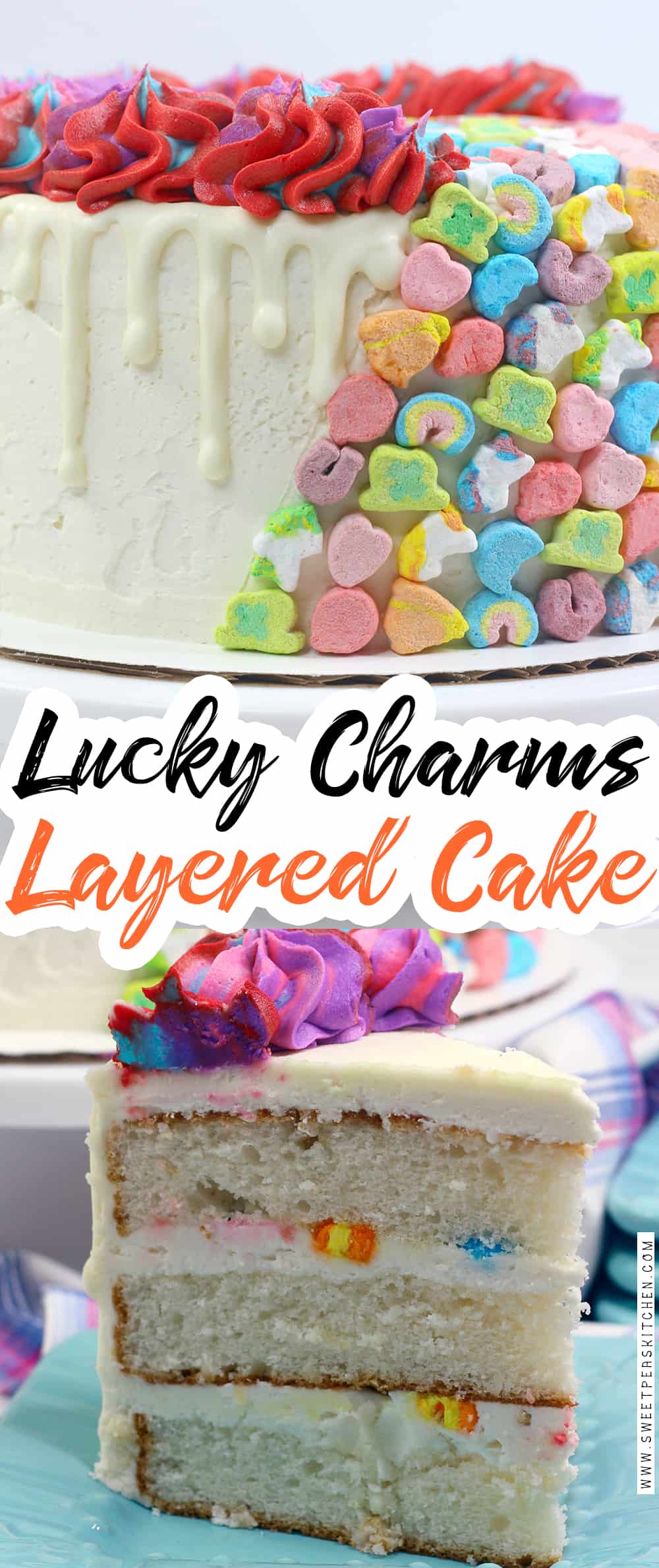 Lucky Charms Layered Cake