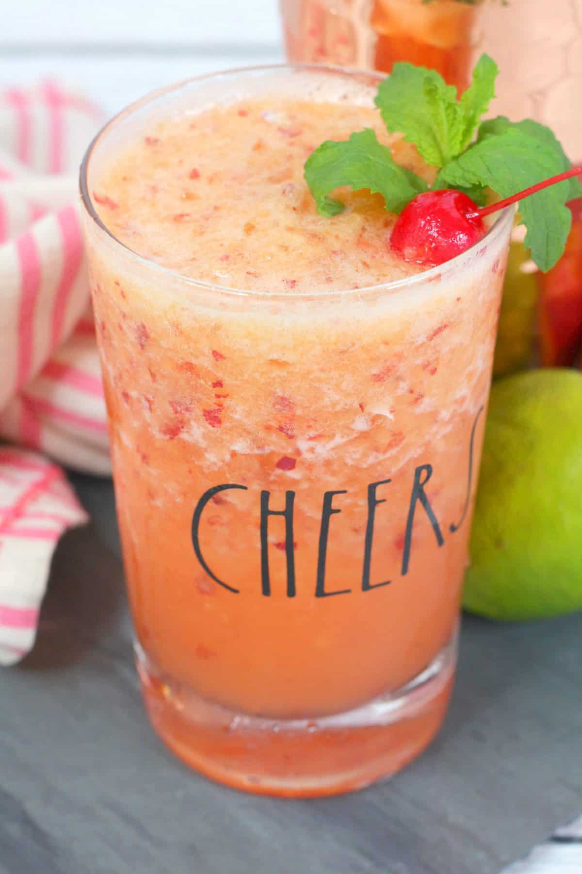 Peach Margarita, Frozen Peach Drink