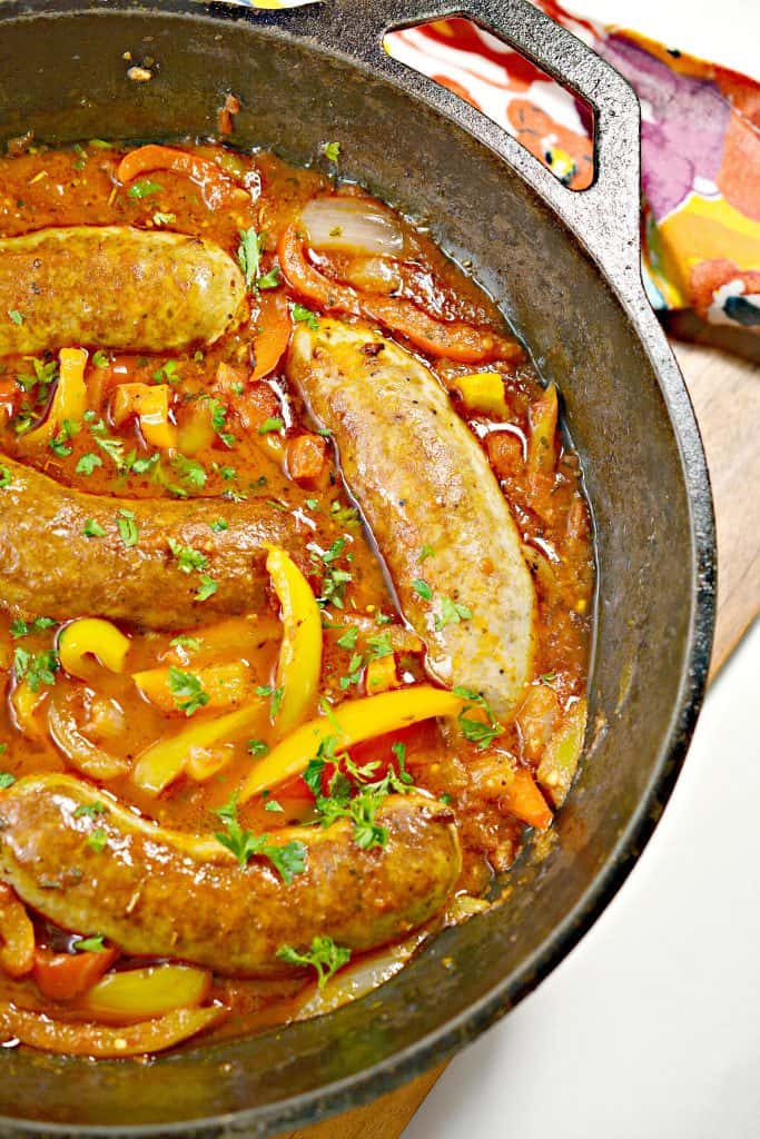 Italian Sausage, Onions and Peppers Skillet - Sweet Pea's Kitchen