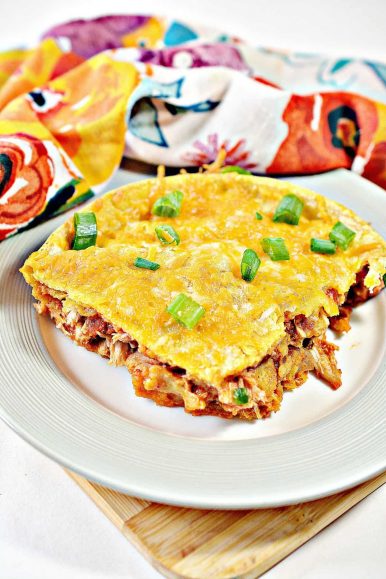 Shredded Chicken Enchilada Casserole - Sweet Pea's Kitchen