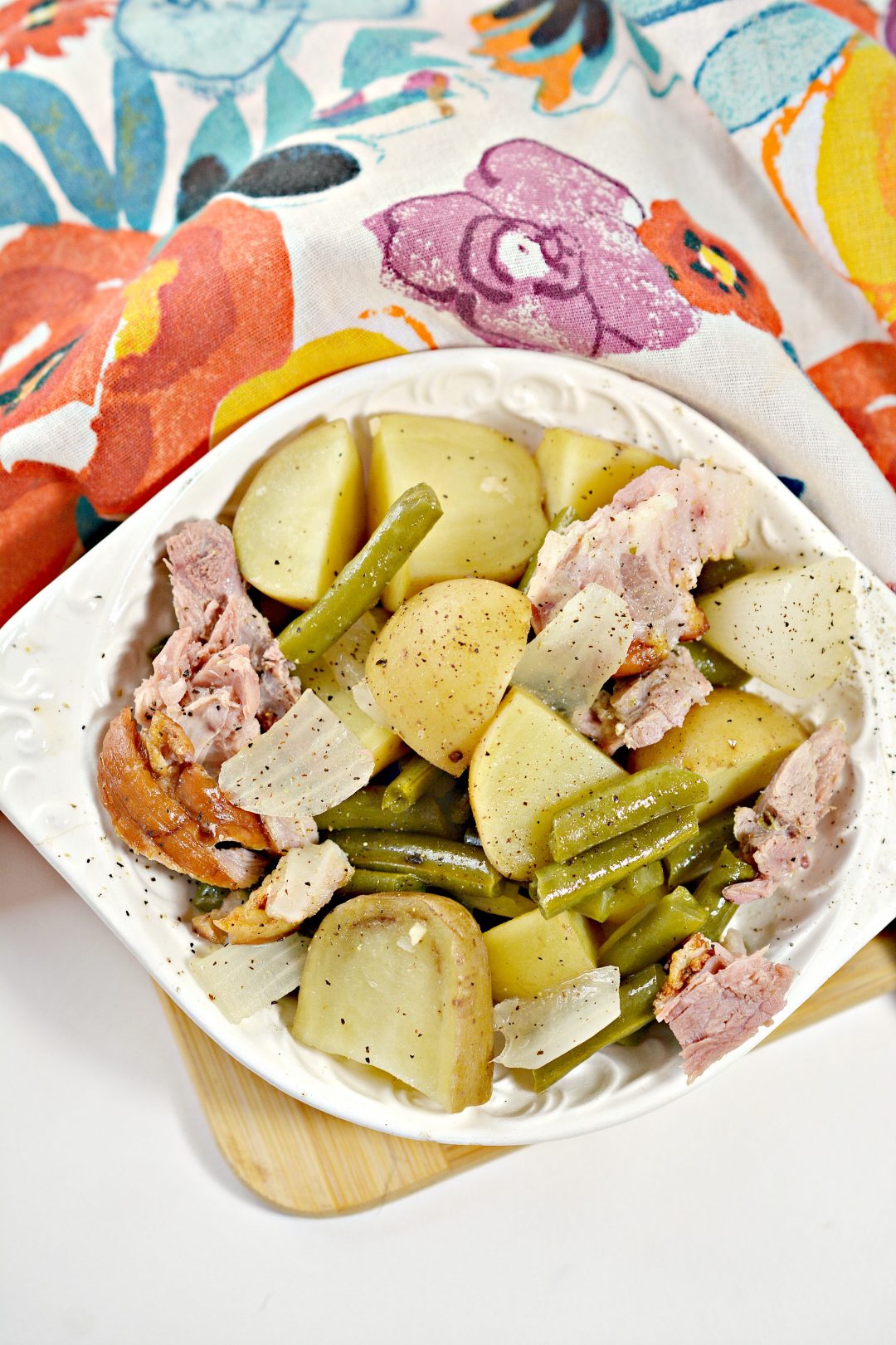 Slow Cooker Ham, Green Beans and Potatoes Sweet Pea's Kitchen