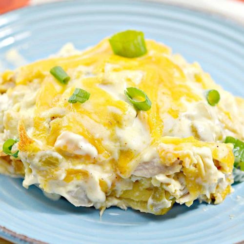 Sour Cream Chicken Enchilada Casserole - Sweet Pea's Kitchen