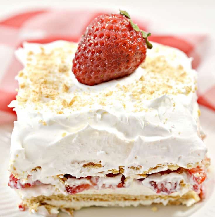 Strawberry Cream Cheese Icebox Cake - Sweet Pea's Kitchen