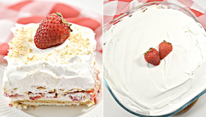 Strawberry Cream Cheese Icebox Cake - Sweet Pea's Kitchen