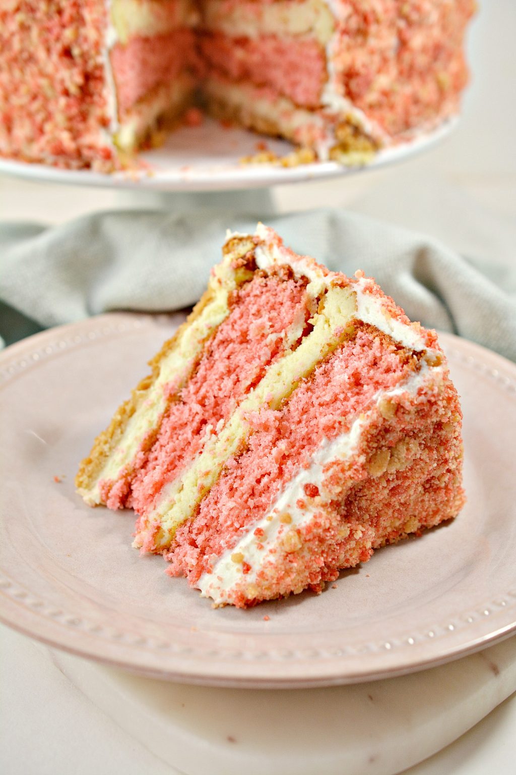 Strawberry Shortcake Cheesecake Sweet Pea's Kitchen