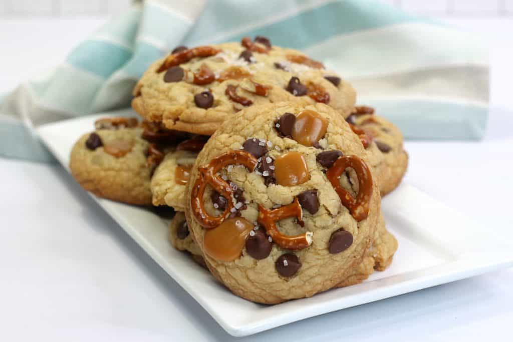 sweet and salty kitchen sink cookies