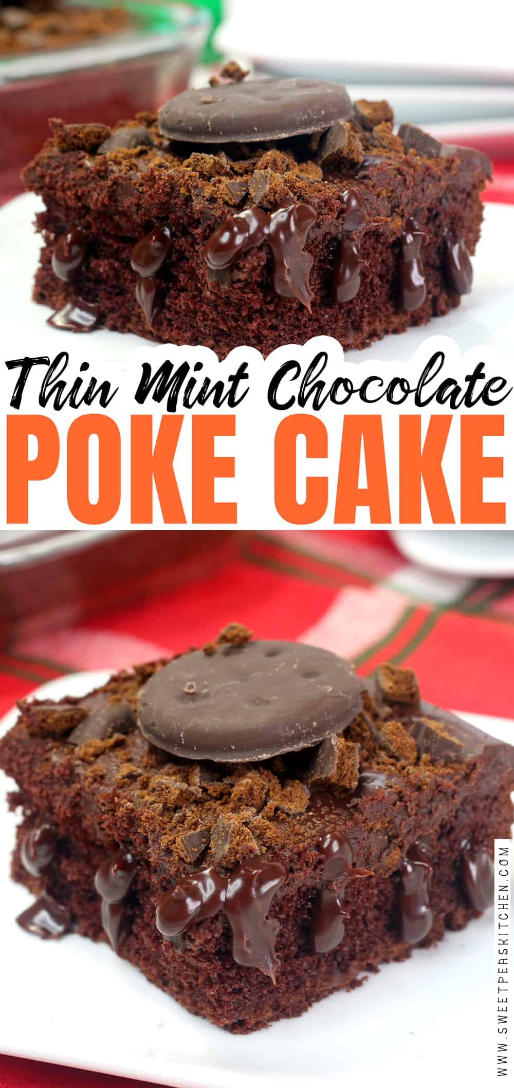 Thin Mint Chocolate Poke Cake Recipe