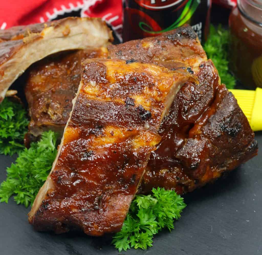 Slow Cooker Barbequed Beef Ribs - Sweet Pea's Kitchen