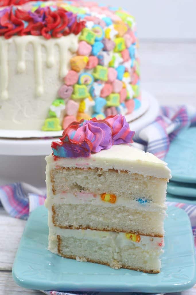 Lucky Charms Layered Cake - Sweet Pea's Kitchen