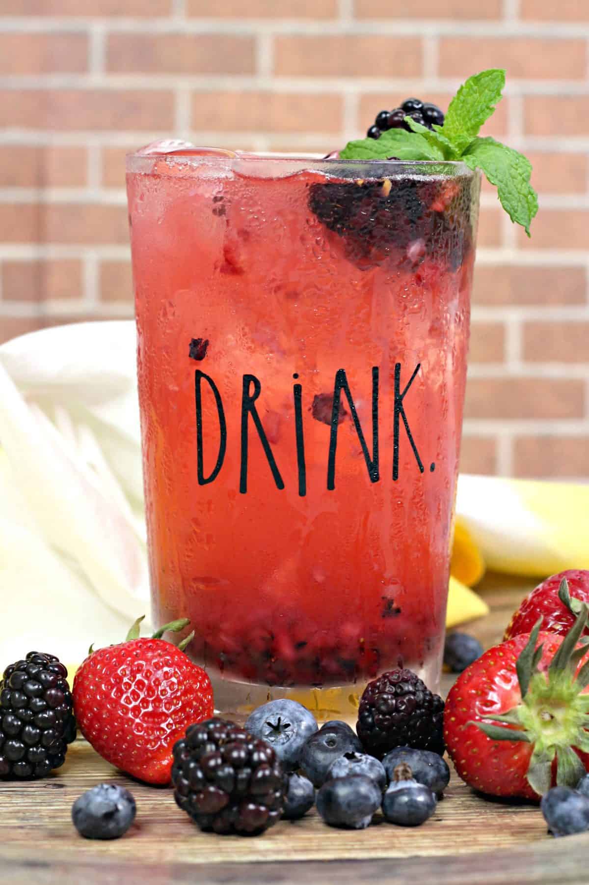 rum drink idea, berry cocktail