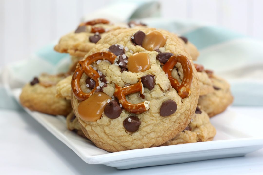sweet and salty kitchen sink cookies