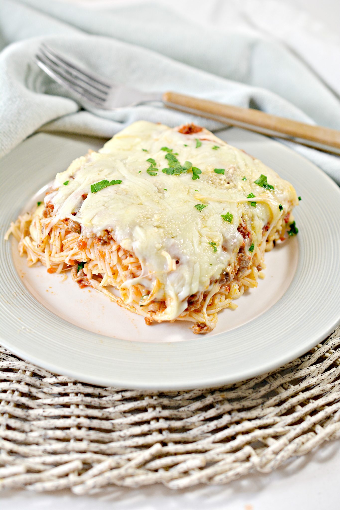 Baked Cream Cheese Spaghetti - Sweet Pea's Kitchen