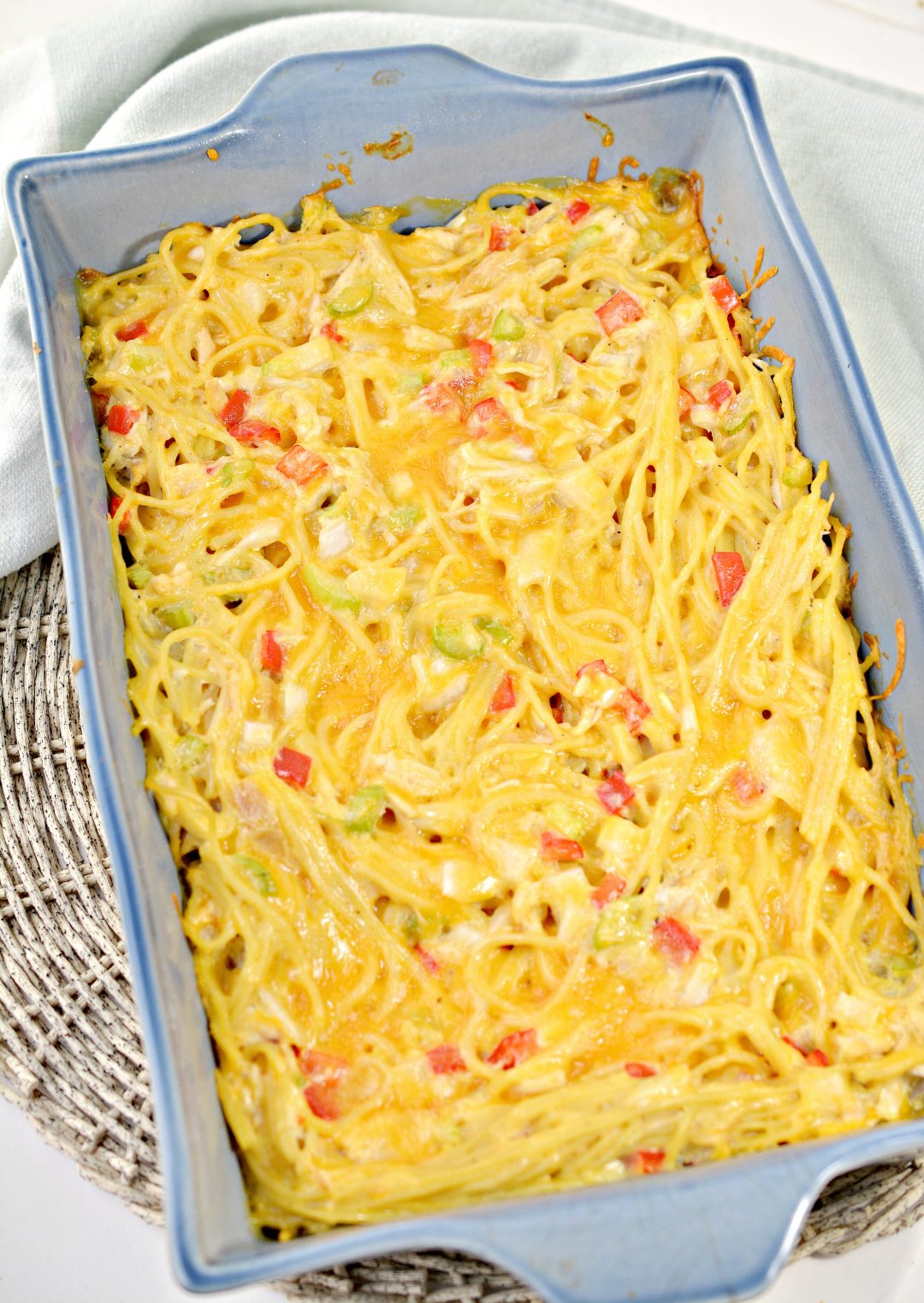 Chicken Spaghetti Casserole - Sweet Pea's Kitchen