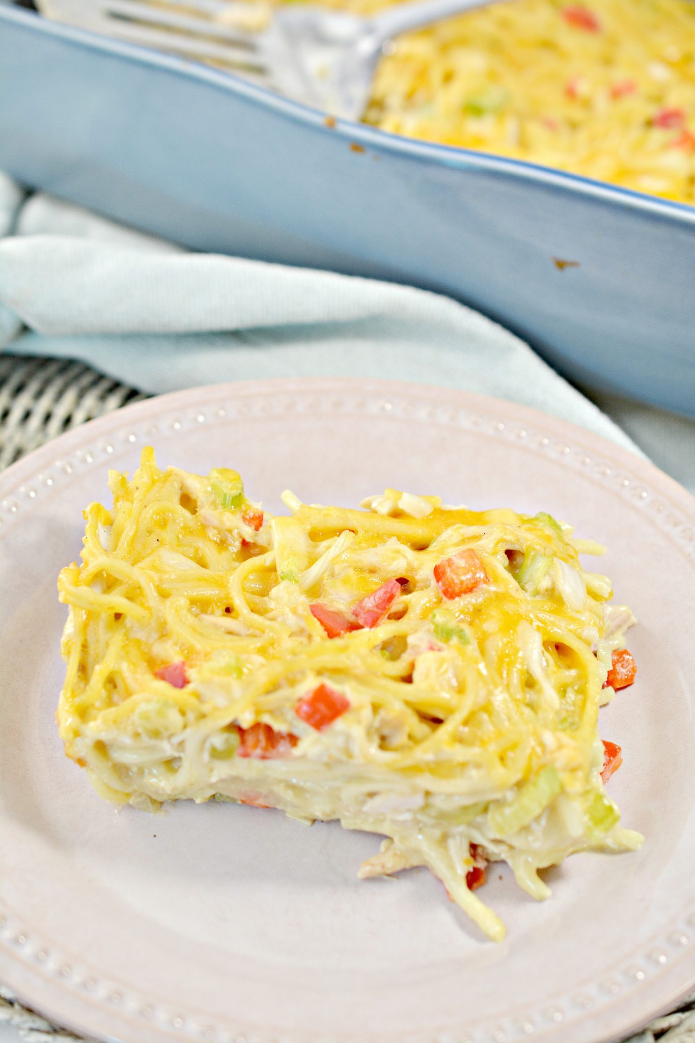 Chicken Spaghetti Casserole - Sweet Pea's Kitchen