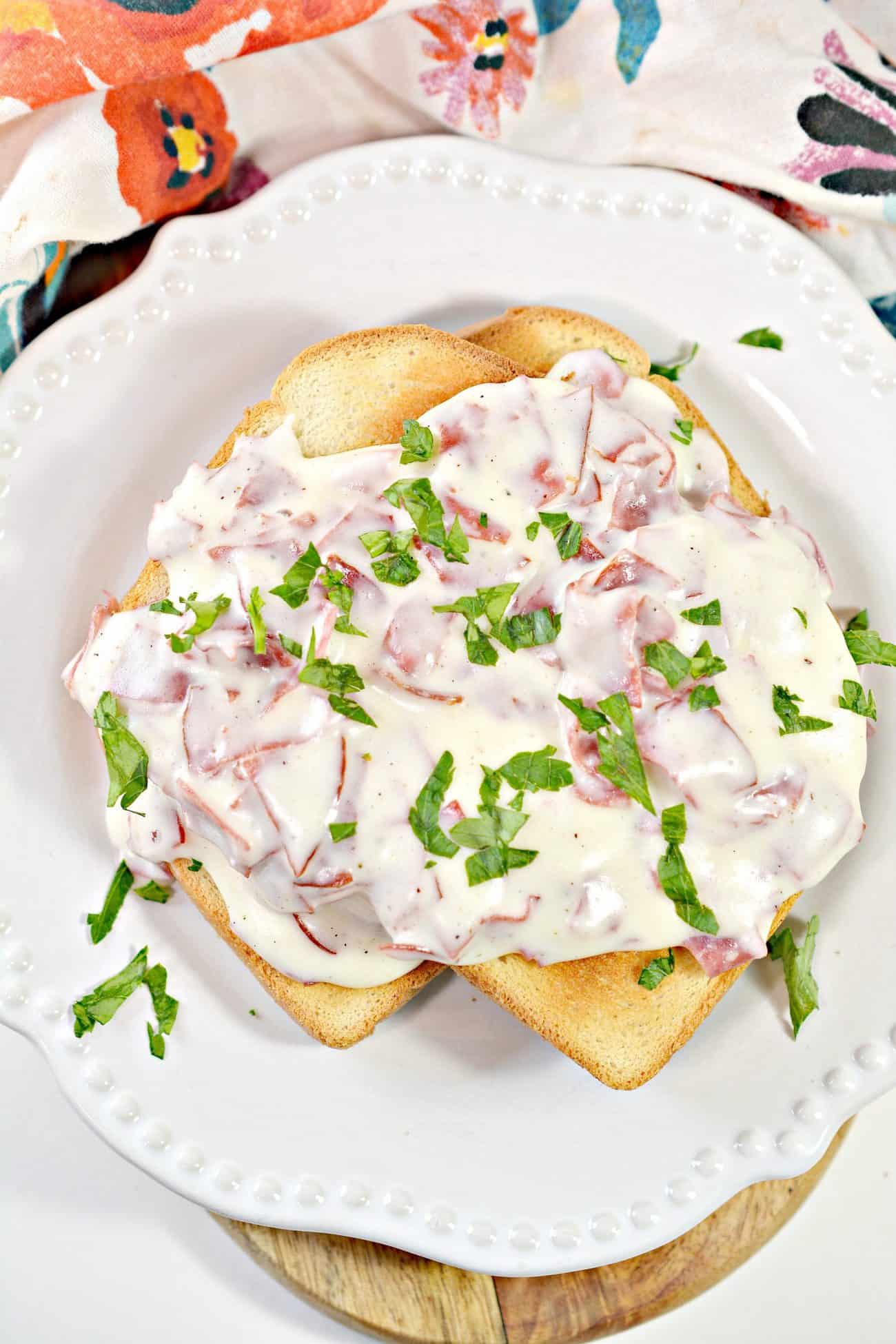 Creamed Chipped Beef on Toast - Sweet Pea's Kitchen