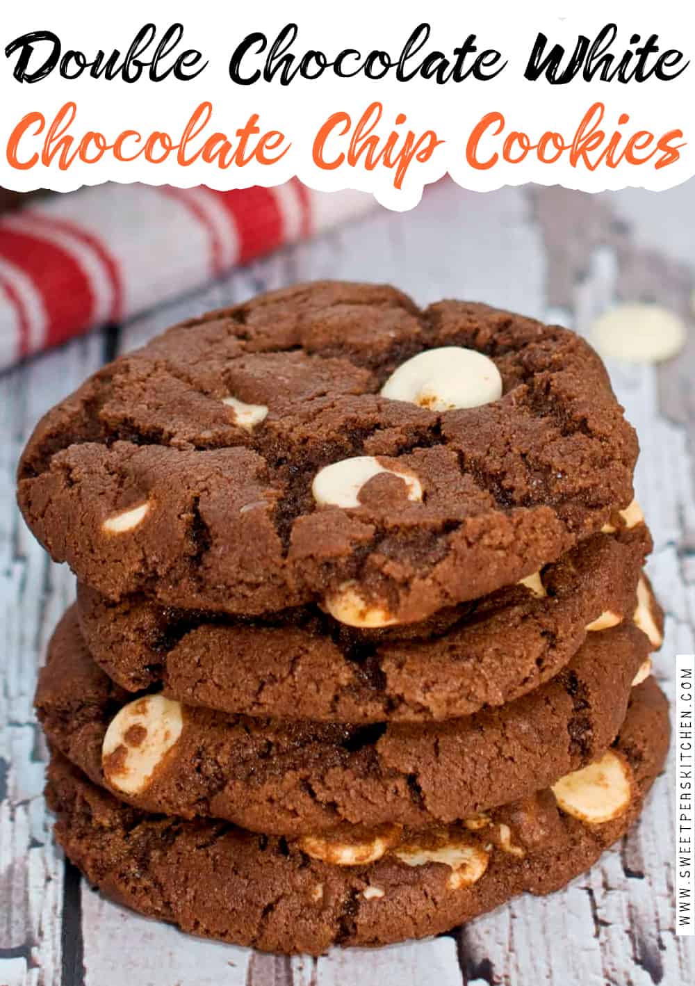 Double Chocolate White Chocolate Chip Cookies