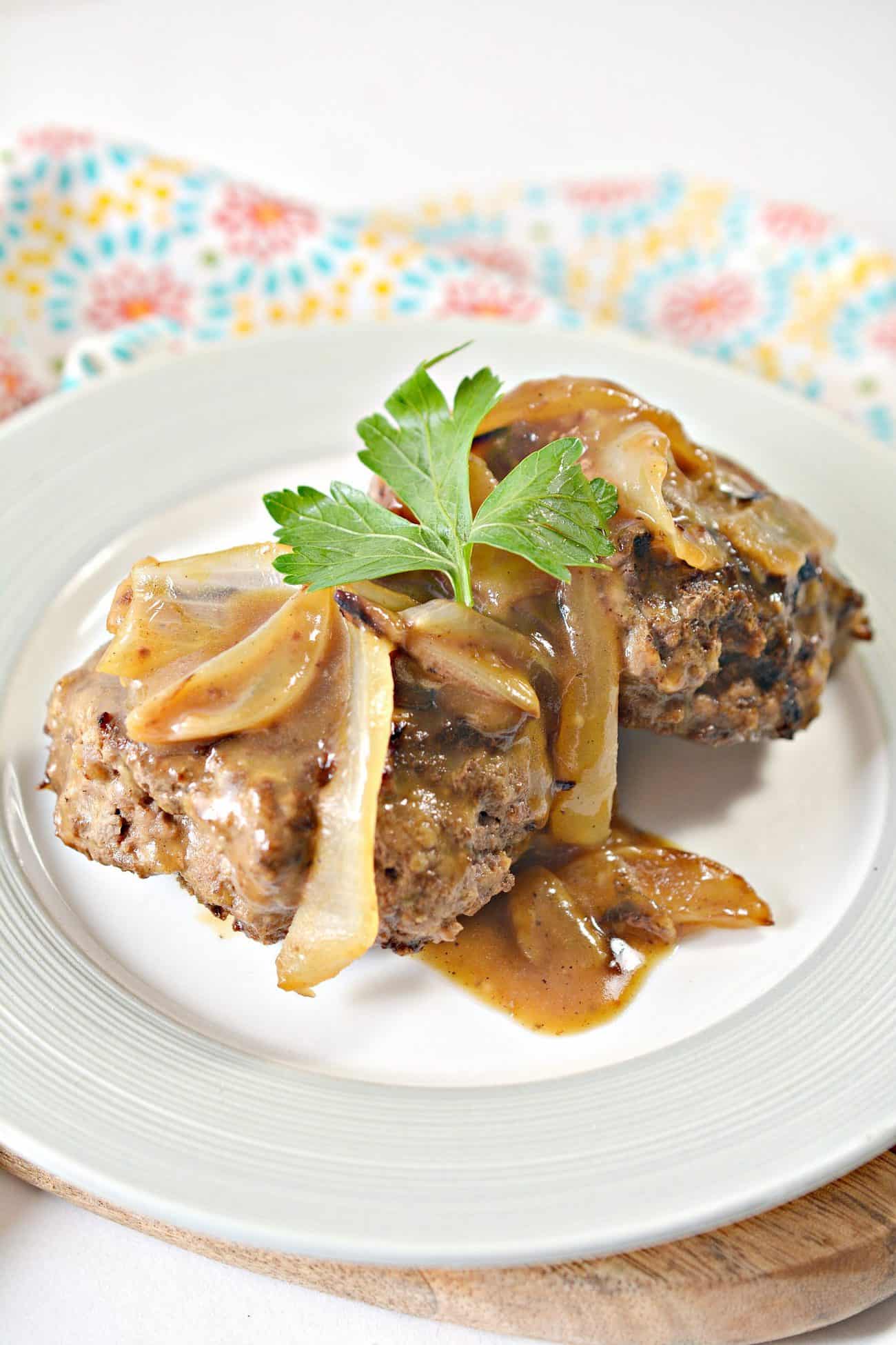 Hamburger Steaks With Onion Gravy Sweet Pea S Kitchen