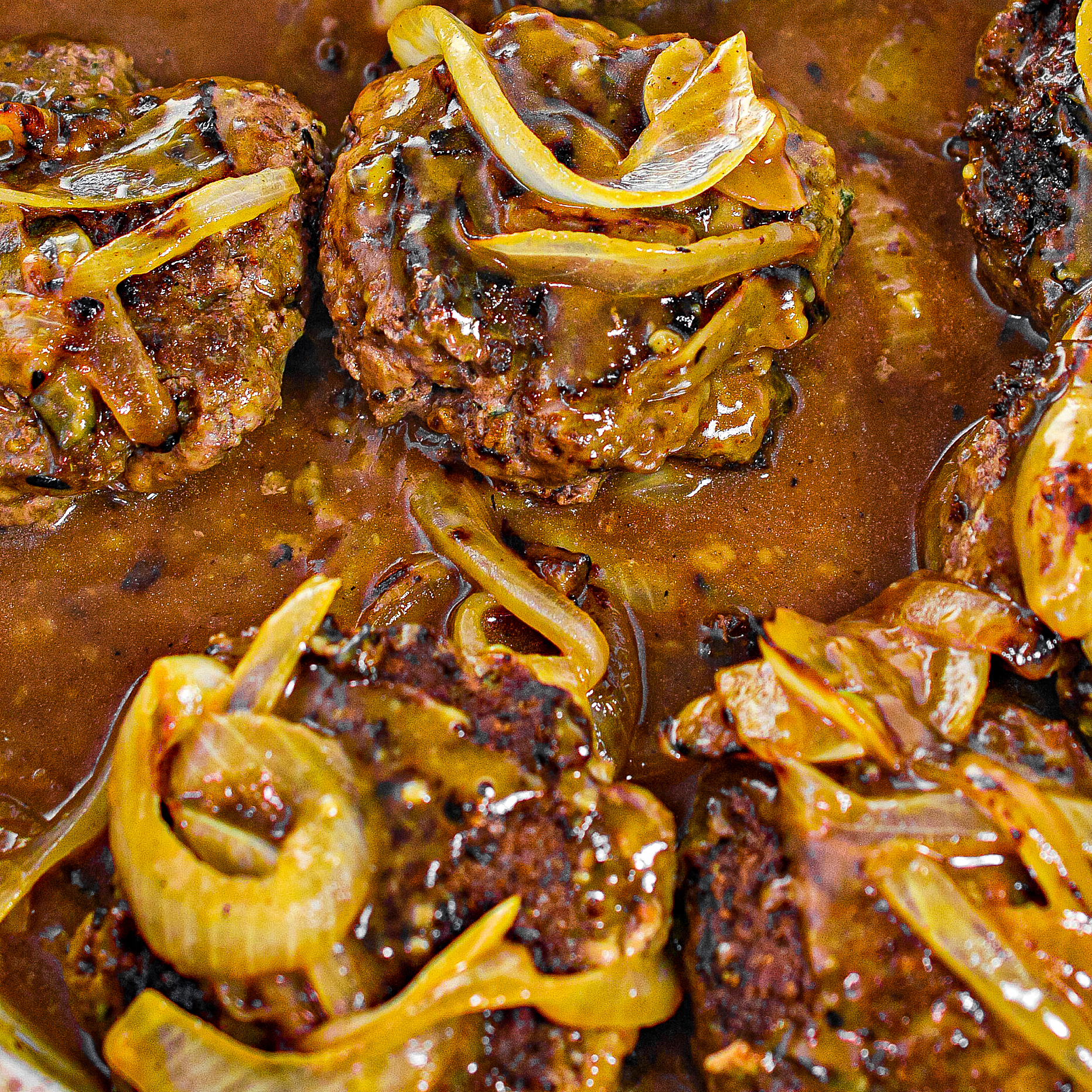 Hamburger Steak with Onion Gravy