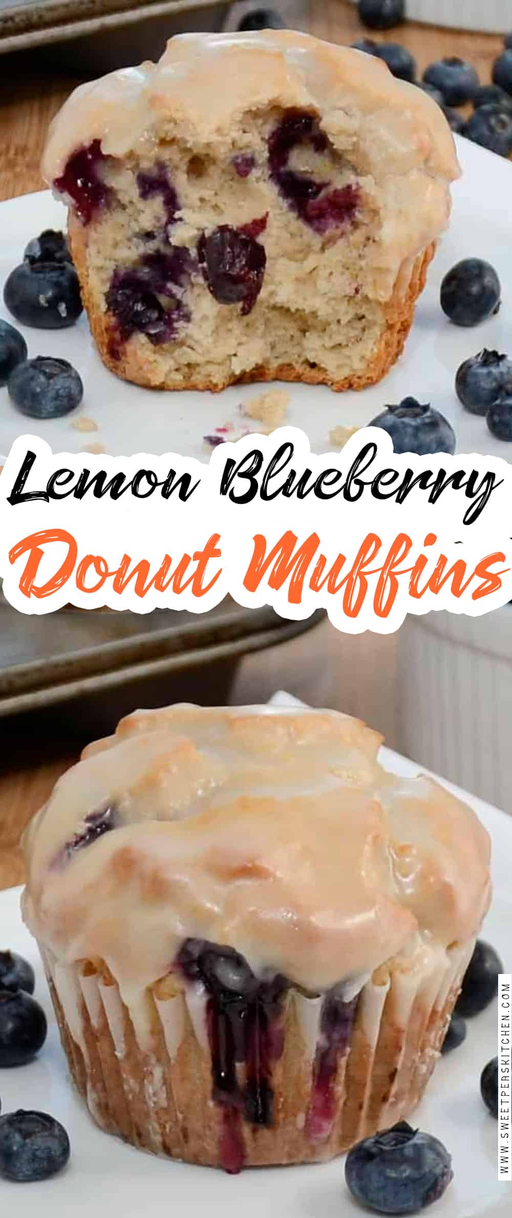Lemon Blueberry Donut Muffins