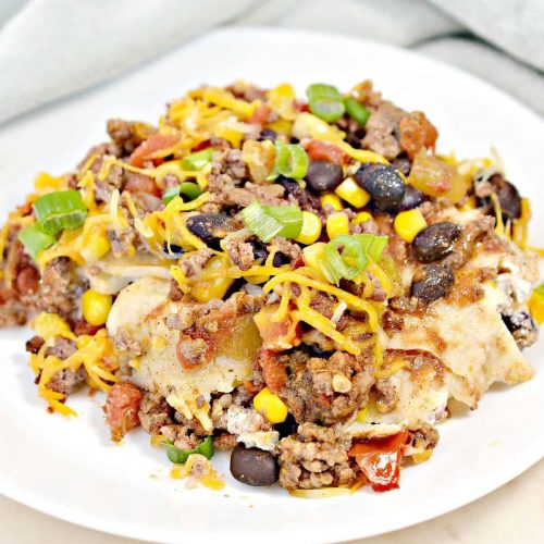 Mexican Casserole with Beef - Sweet Pea's Kitchen