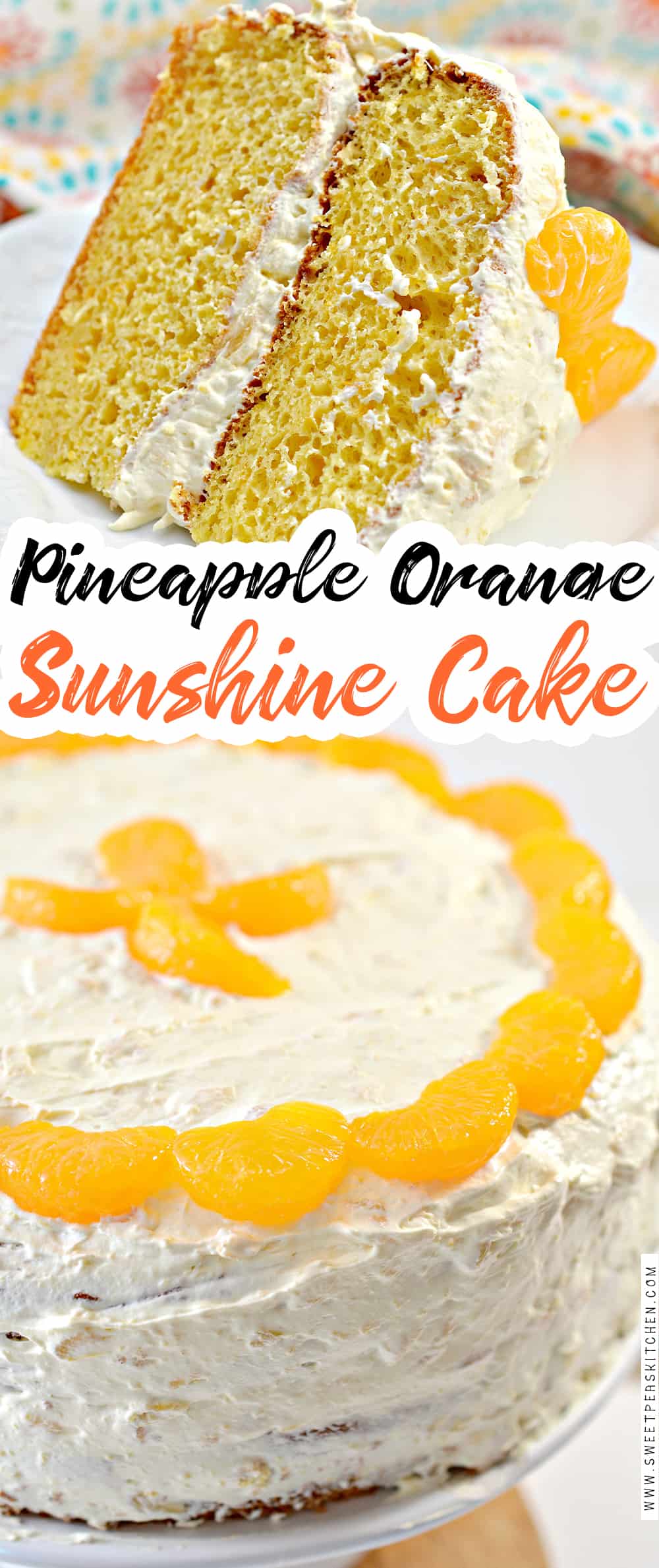 Pineapple Orange Sunshine Cake on pinterest