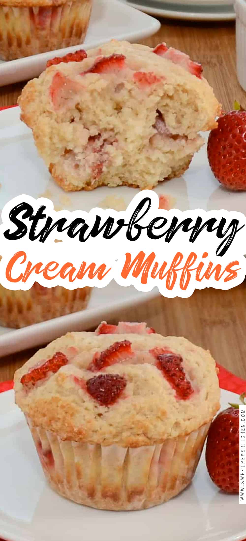 Strawberry Cream Muffins