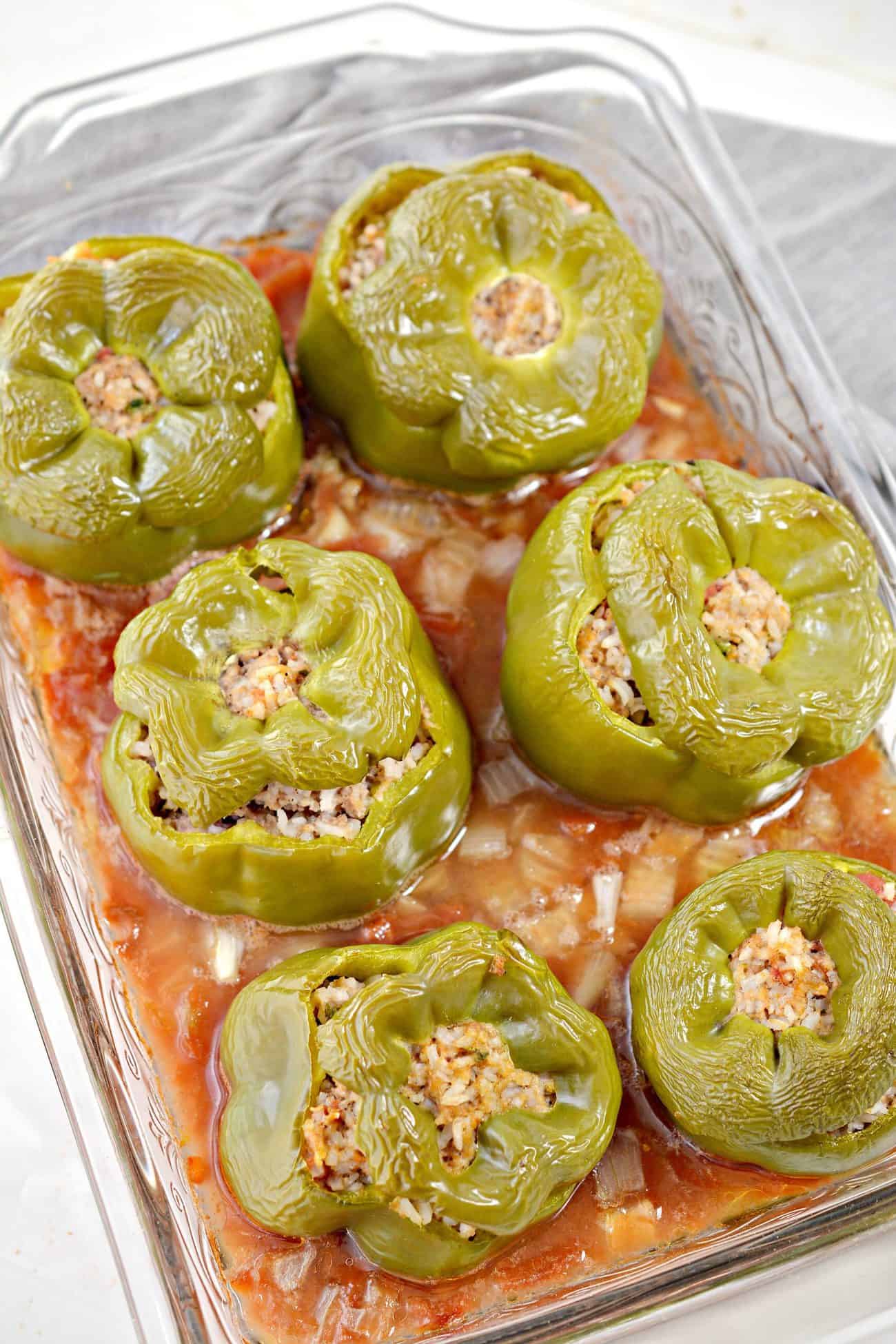 Beef and Rice Stuffed Peppers Sweet Pea's Kitchen