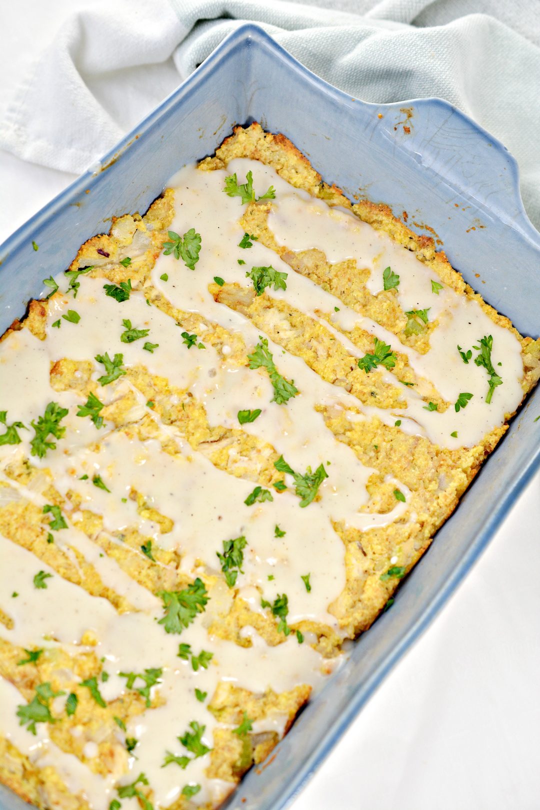 Chicken and Dressing Casserole - Sweet Pea's Kitchen