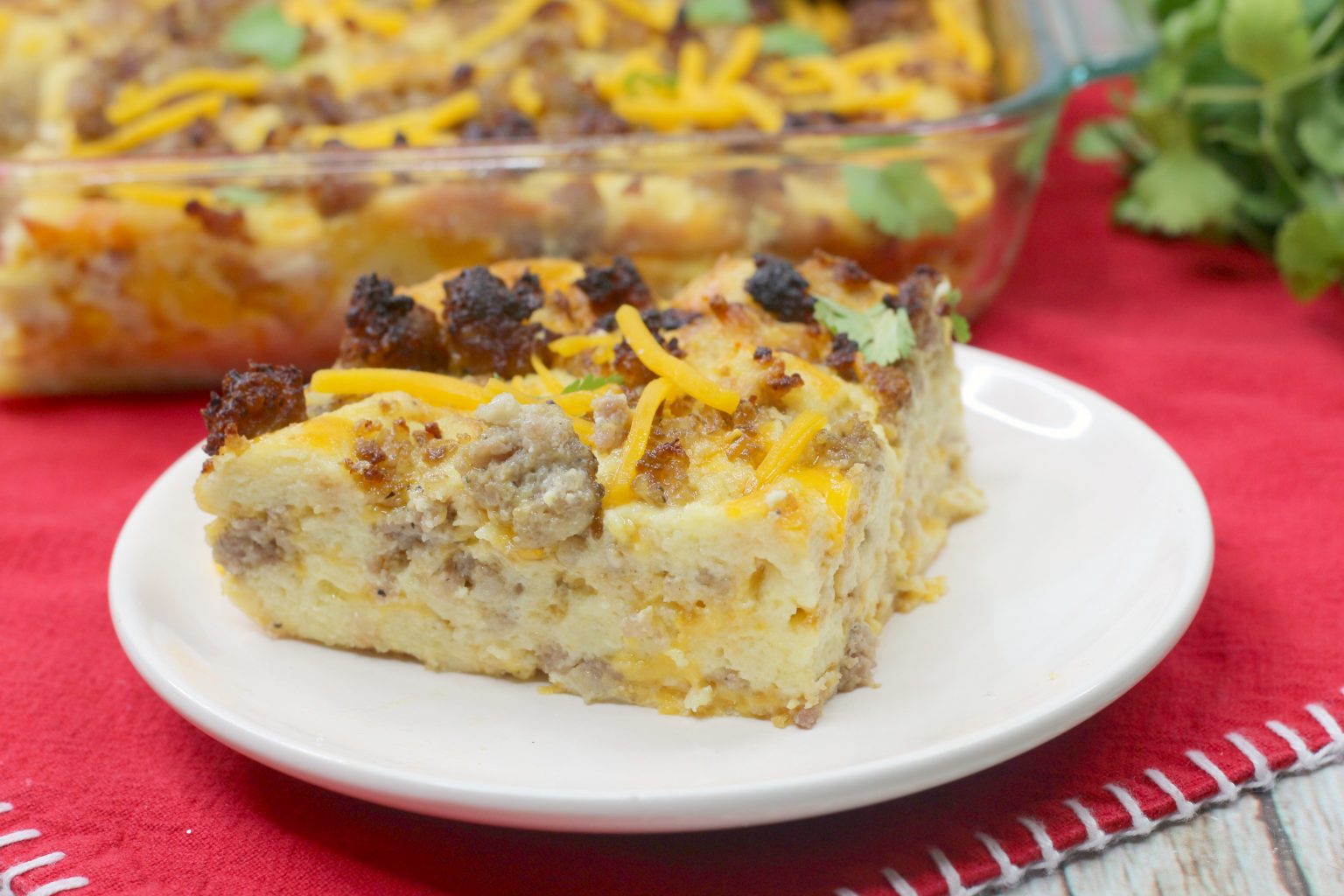 Christmas Breakfast Casserole - Sweet Pea's Kitchen