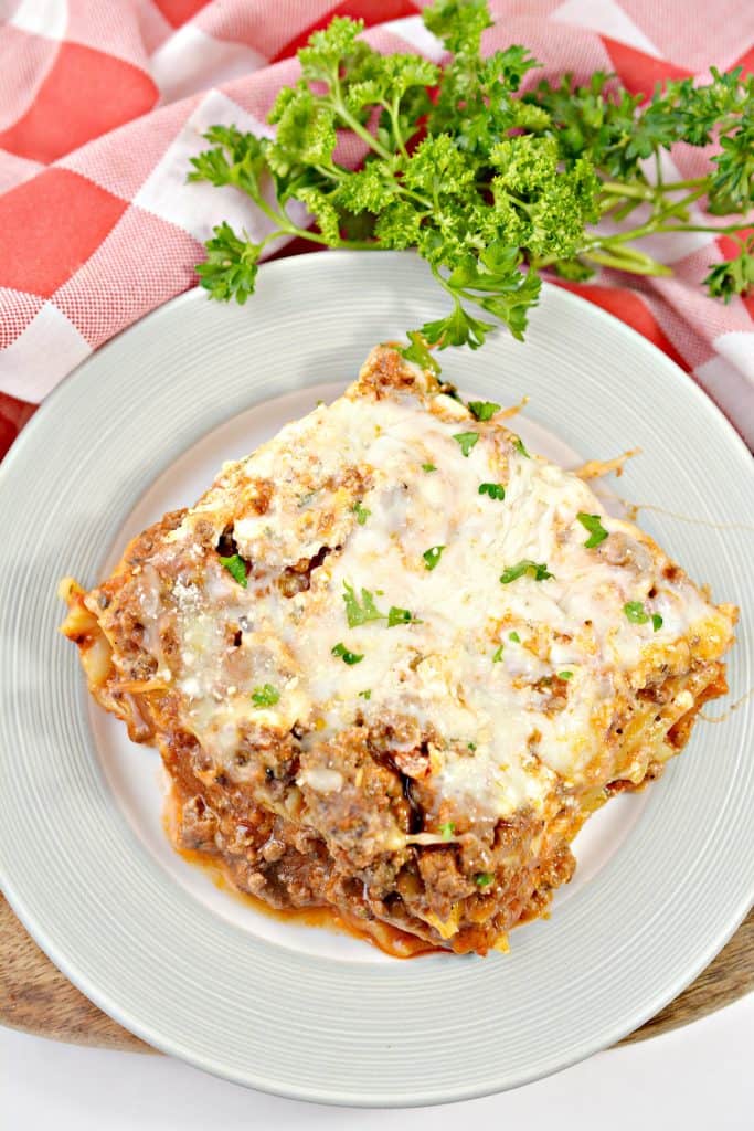 Crockpot Lasagna Sweet Pea's Kitchen