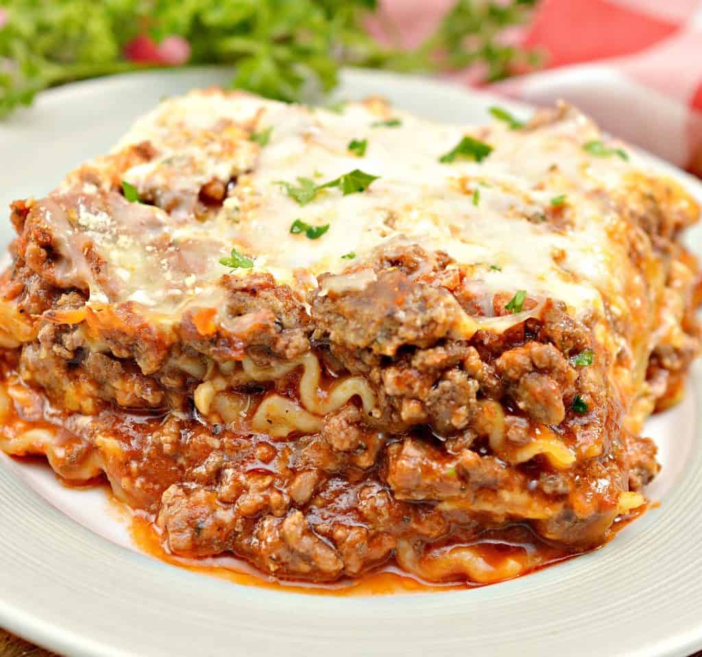 Crockpot Lasagna - Sweet Pea's Kitchen