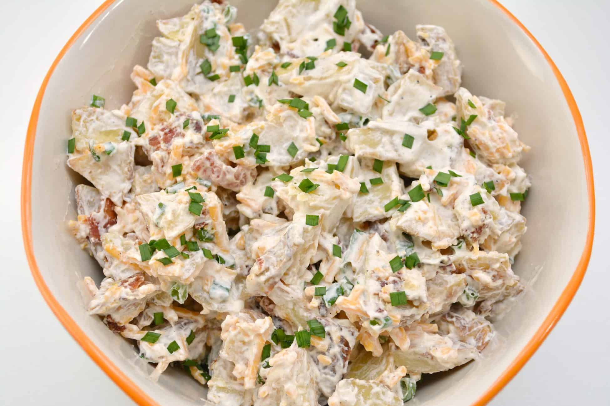 No Mayo Loaded Baked Potato Salad Sweet Pea S Kitchen