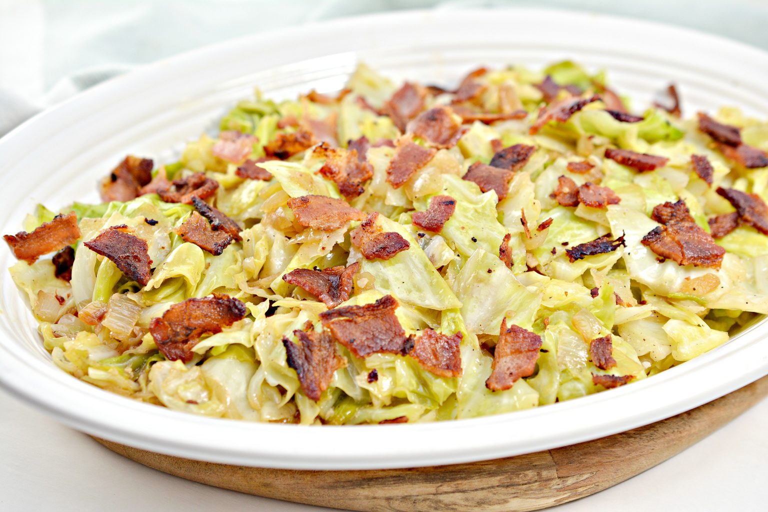 Fried Cabbage with Onions and Bacon Sweet Pea's Kitchen